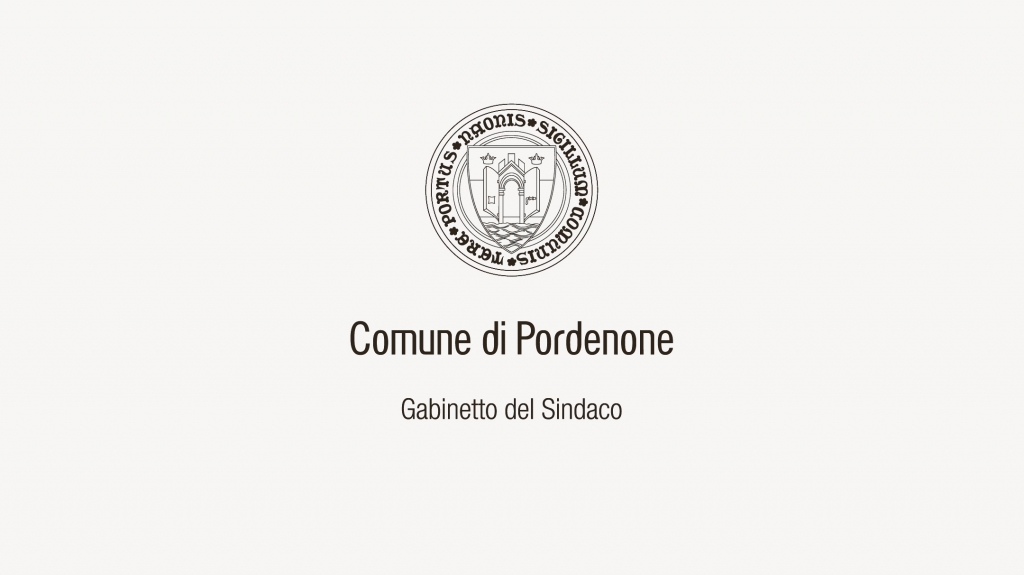 logo del sindaco Visual identity del comune di Pordenone