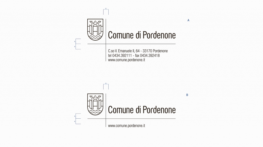 Brand identity comune di Pordenone artemia group