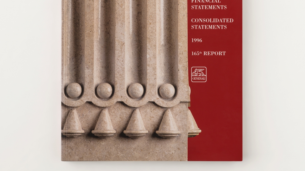 grafica editoriale copertina Assicurazioni Generali progetto Artemia Group