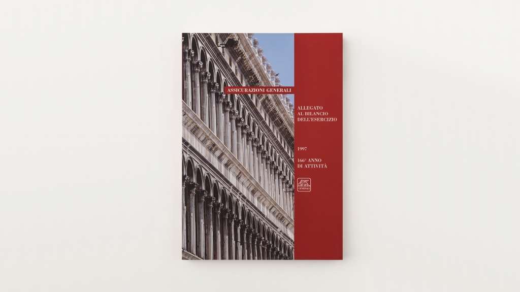 grafica editoriale copertina Assicurazioni Generali progetto Artemia Group