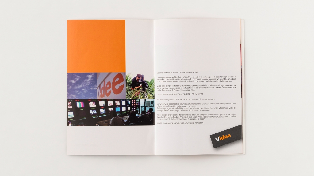 grafica editoriale brochure Videe design Artemia Group